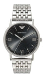 Buy Shop Emporio Armani Kappa Black Dial Silver Steel Strap Watch For Men - AR11152 USA Online