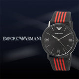 Buy Shop Emporio Armani Kappa Black Dial Two Tone NATO Strap Watch For Men - AR11015 USA Online