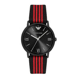 Buy Shop Emporio Armani Kappa Black Dial Two Tone NATO Strap Watch For Men - AR11015 USA Online