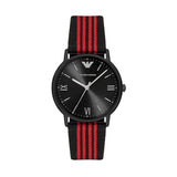 Buy Shop Emporio Armani Kappa Black Dial Two Tone NATO Strap Watch For Men - AR11015 USA Online