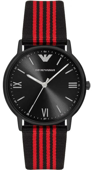 Buy Shop Emporio Armani Kappa Black Dial Two Tone NATO Strap Watch For Men - AR11015 USA Online