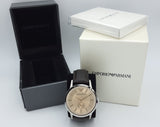 Buy Shop Emporio Armani Kappa Classic Brown Dial Brown Leather Strap Watch For Men - AR9106 USA Online