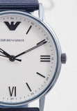 Buy Shop Emporio Armani Kappa Dress White Dial Two Tone NATO Strap Watch For Men - AR80005 USA Online
