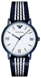 Buy Shop Emporio Armani Kappa Dress White Dial Two Tone NATO Strap Watch For Men - AR80005 USA Online