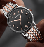 Buy Shop Emporio Armani Kappa Gray Dial Two Tone Steel Strap Watch for Men - AR11121 USA Online