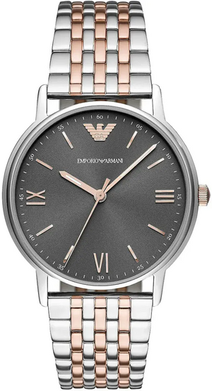 Buy Shop Emporio Armani Kappa Gray Dial Two Tone Steel Strap Watch for Men - AR11121 USA Online
