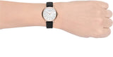 Buy Shop Emporio Armani Kappa Mother of Pearl Dial Black Leather Strap Watch For Women - AR80011 USA Online