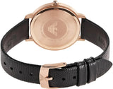 Buy Shop Emporio Armani Kappa Mother of Pearl Dial Black Leather Strap Watch For Women - AR80011 USA Online