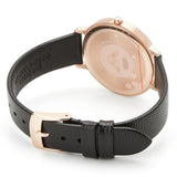 Buy Shop Emporio Armani Kappa Mother of Pearl Dial Black Leather Strap Watch For Women - AR80011 USA Online