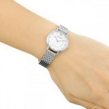 Buy Shop Emporio Armani Kappa Mother of Pearl Dial Silver Mesh Bracelet Watch For Women - AR2511 USA Online