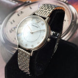 Buy Shop Emporio Armani Kappa Mother of Pearl Dial Silver Mesh Bracelet Watch For Women - AR2511 USA Online