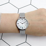 Buy Shop Emporio Armani Kappa Mother of Pearl Dial Silver Steel Watch For Women - AR2507 USA Online