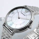 Buy Shop Emporio Armani Kappa Mother of Pearl Dial Silver Steel Watch For Women - AR2507 USA Online