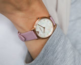 Buy Shop Emporio Armani Kappa Mother Of Pearl White Dial Pink Leather Strap Watch For Women - AR11130 USA Online