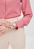 Buy Shop Emporio Armani Kappa Mother Of Pearl White Dial Pink Leather Strap Watch For Women - AR11130 USA Online