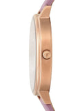 Buy Shop Emporio Armani Kappa Mother Of Pearl White Dial Pink Leather Strap Watch For Women - AR11130 USA Online