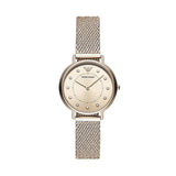 Buy Shop Emporio Armani Kappa Pink Dial Pink Mesh Bracelet Watch For Women - AR11129 USA Online