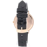 Buy Shop Emporio Armani Kappa Quartz Black Dial Black Leather Strap Watch For Women - AR11064 USA Online