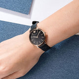 Buy Shop Emporio Armani Kappa Quartz Black Dial Black Leather Strap Watch For Women - AR11064 USA Online