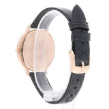 Buy Shop Emporio Armani Kappa Quartz Black Dial Black Leather Strap Watch For Women - AR11064 USA Online