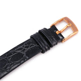 Buy Shop Emporio Armani Kappa Quartz Black Dial Black Leather Strap Watch For Women - AR11064 USA Online