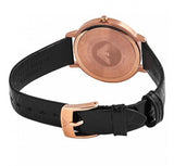 Buy Shop Emporio Armani Kappa Quartz Black Dial Black Leather Strap Watch For Women - AR11064 USA Online