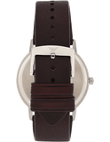 Buy Shop Emporio Armani Kappa Quartz Black Dial Brown Leather Strap Watch For Men - AR11153 USA Online