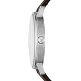 Buy Shop Emporio Armani Kappa Quartz Black Dial Brown Leather Strap Watch For Men - AR11153 USA Online