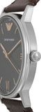 Buy Shop Emporio Armani Kappa Quartz Black Dial Brown Leather Strap Watch For Men - AR11153 USA Online