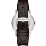 Buy Shop Emporio Armani Kappa Quartz Black Dial Brown Leather Strap Watch For Men - AR80008 USA Online