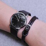 Buy Shop Emporio Armani Kappa Quartz Black Dial Brown Leather Strap Watch For Men - AR80008 USA Online
