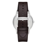 Buy Shop Emporio Armani Kappa Quartz Black Dial Brown Leather Strap Watch For Men - AR80008 USA Online