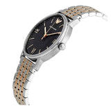 Buy Shop Emporio Armani Kappa Quartz Black Dial Two Tone Mesh Bracelet Watch For Men - AR11228 USA Online