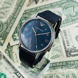 Buy Shop Emporio Armani Kappa Quartz Blue Dial Blue Leather Strap Watch For Women - AR11012 USA Online
