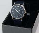 Buy Shop Emporio Armani Kappa Quartz Blue Dial Blue Leather Strap Watch For Women - AR11012 USA Online