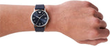 Buy Shop Emporio Armani Kappa Quartz Blue Dial Blue Leather Strap Watch For Women - AR11012 USA Online