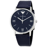 Buy Shop Emporio Armani Kappa Quartz Blue Dial Blue Leather Strap Watch For Women - AR11012 USA Online