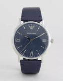 Buy Shop Emporio Armani Kappa Quartz Blue Dial Blue Leather Strap Watch For Women - AR11012 USA Online