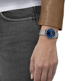 Buy Shop Emporio Armani Kappa Quartz Blue Dial Silver Steel Strap Watch For Men - AR80010 USA Online