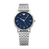 Buy Shop Emporio Armani Kappa Quartz Blue Dial Silver Steel Strap Watch For Men - AR80010 USA Online