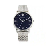Buy Shop Emporio Armani Kappa Quartz Blue Dial Silver Steel Strap Watch For Men - AR80010 USA Online