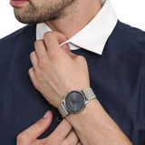 Buy Shop Emporio Armani Kappa Quartz Grey Dial Silver Mesh Bracelet Watch For Men - AR11068 USA Online