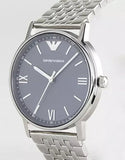 Buy Shop Emporio Armani Kappa Quartz Grey Dial Silver Mesh Bracelet Watch For Men - AR11068 USA Online