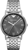 Buy Shop Emporio Armani Kappa Quartz Grey Dial Silver Mesh Bracelet Watch For Men - AR11068 USA Online