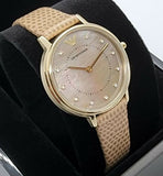 Buy Shop Emporio Armani Kappa Quartz Mother of Pearl Taupe Dial Brown Leather Strap Watch For Men - AR11151 USA Online