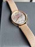 Buy Shop Emporio Armani Kappa Quartz Mother of Pearl Taupe Dial Brown Leather Strap Watch For Men - AR11151 USA Online