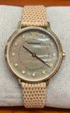 Buy Shop Emporio Armani Kappa Quartz Mother of Pearl Taupe Dial Brown Leather Strap Watch For Men - AR11151 USA Online