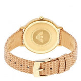 Buy Shop Emporio Armani Kappa Quartz Mother of Pearl Taupe Dial Brown Leather Strap Watch For Men - AR11151 USA Online