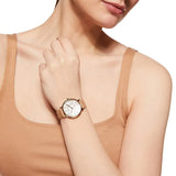 Buy Shop Emporio Armani Kappa Quartz Mother of Pearl Taupe Dial Brown Leather Strap Watch For Men - AR11151 USA Online