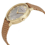 Buy Shop Emporio Armani Kappa Quartz Mother of Pearl Taupe Dial Brown Leather Strap Watch For Men - AR11151 USA Online